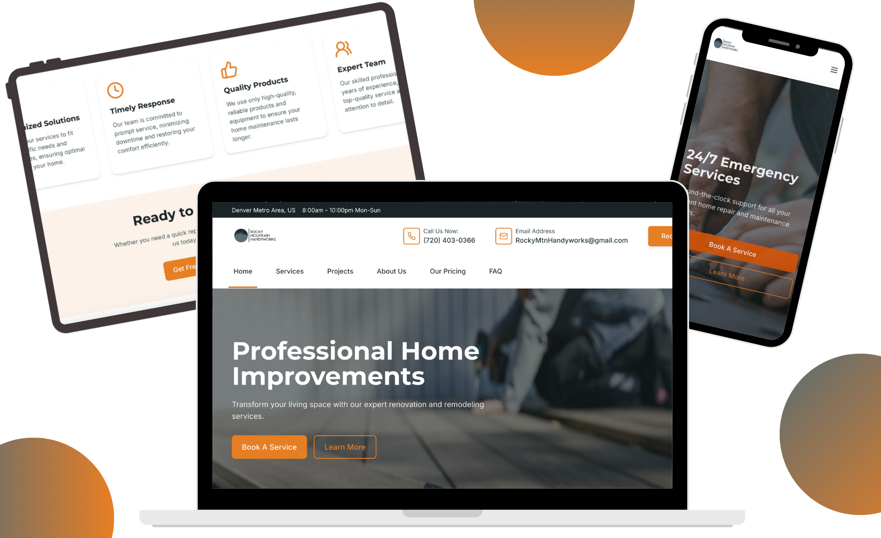 Rocky Mountain Handyworks website screenshot
