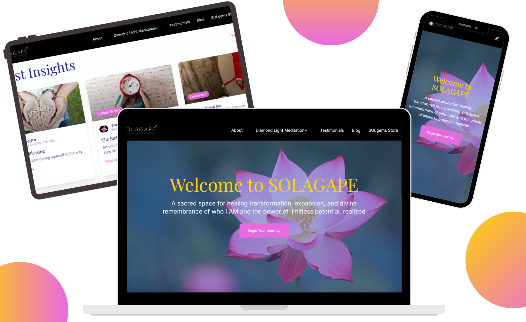 SOLAGAPE website screenshot